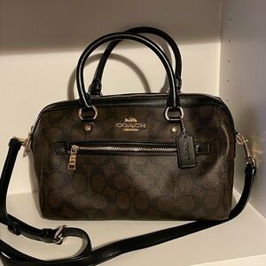 Coach Brown and Black Crossbody Bag